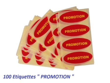 100 Etiquettes promotion 5.8×2.3cm
