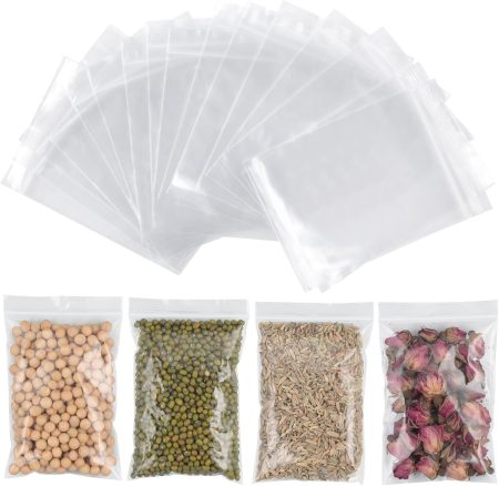 Sachet alimentaire transparent fermeture Zip