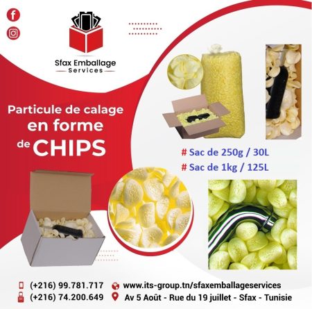 Particule Calage forme chips
