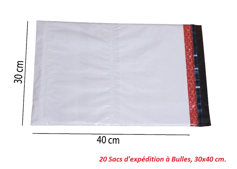 Sac d’expédition à Bulles rouge