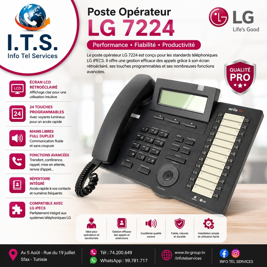 Poste Opérateur LG 7224