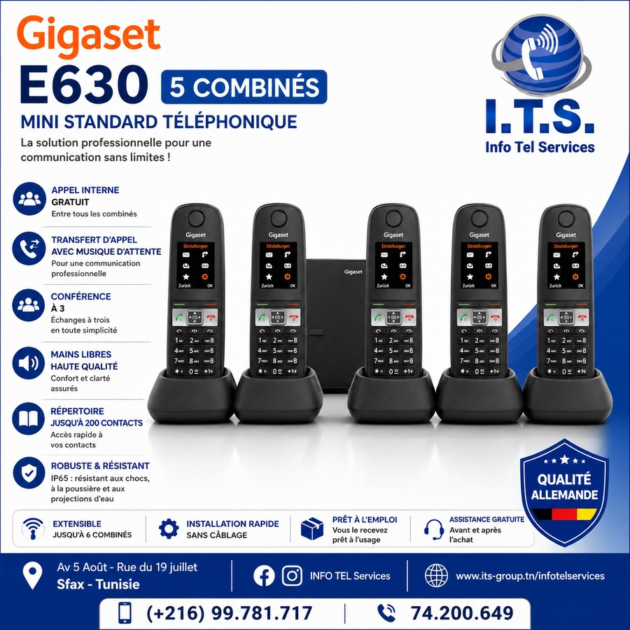 Gigaset E630 – 5 combinés
