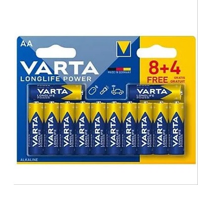 Piles AA - Alcaline Varta Bleu - 1,5v - x12